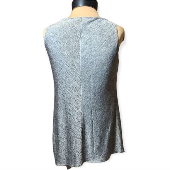 WHBM Asymmetrical Grey Silver Tunic Small - Picture 3 of 5